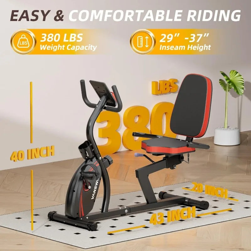 Exercise Bike for Adults. Recumbent Bike