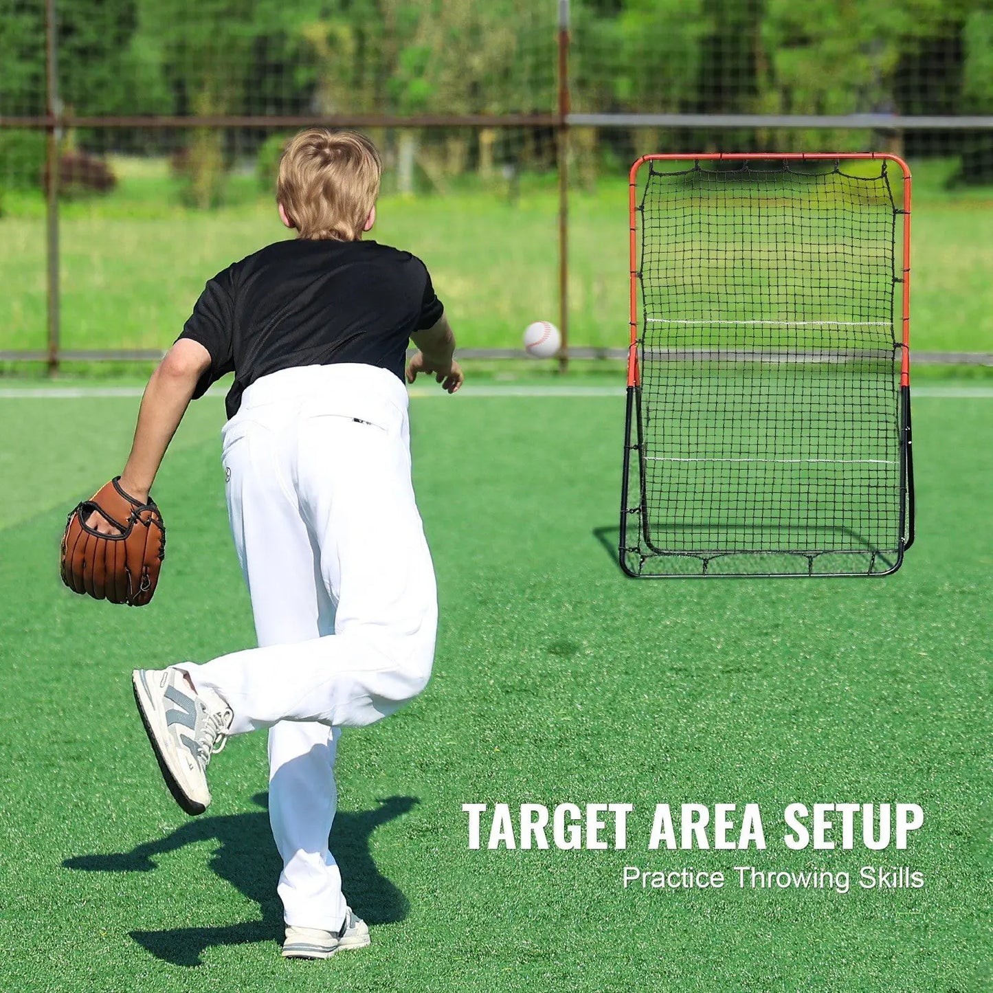 3x4.5 ft PitchBack Baseball And Softball Rebounder Net
