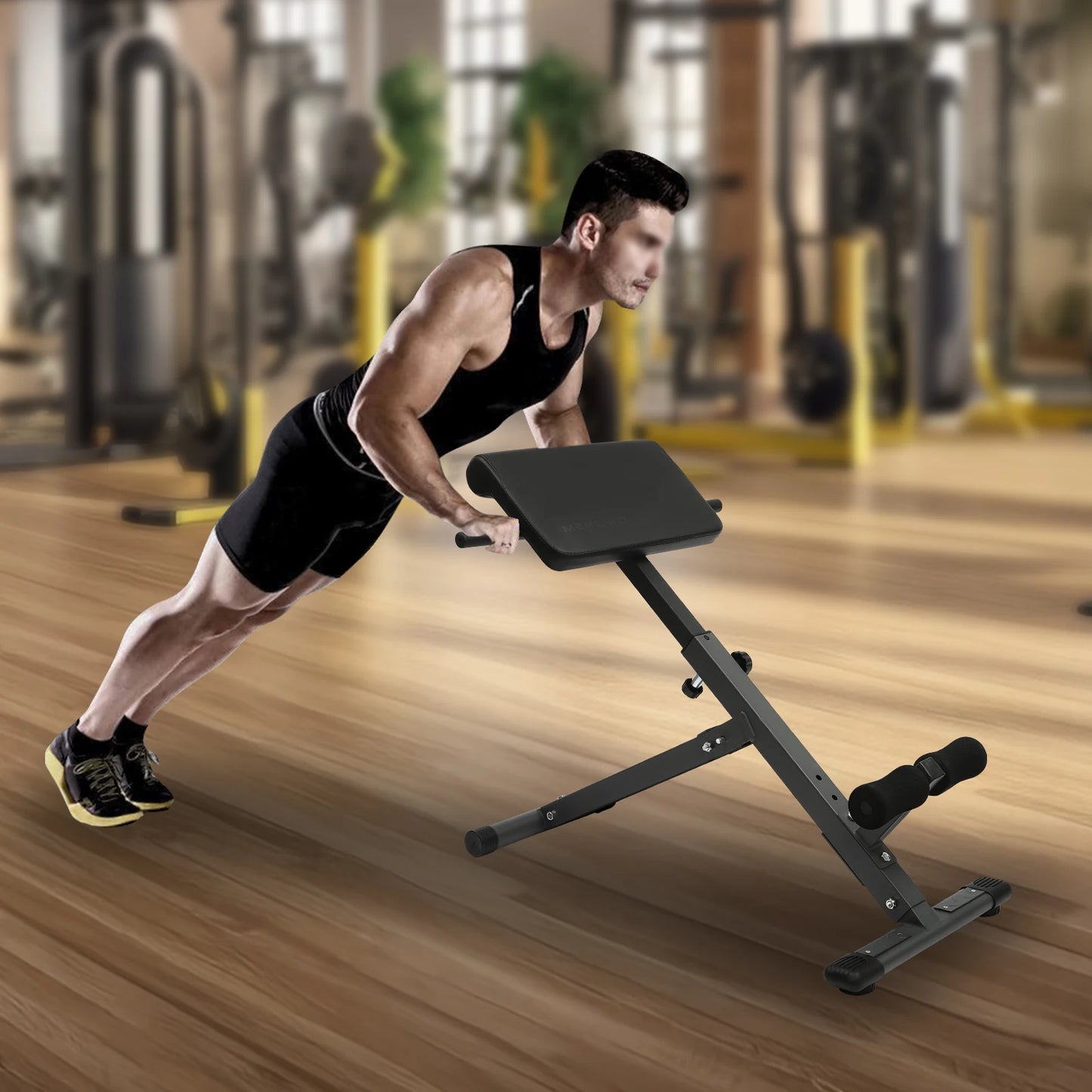 White Versatile Roman Stool Fitness Bench t for Core Strength, Abs & Back Muscle