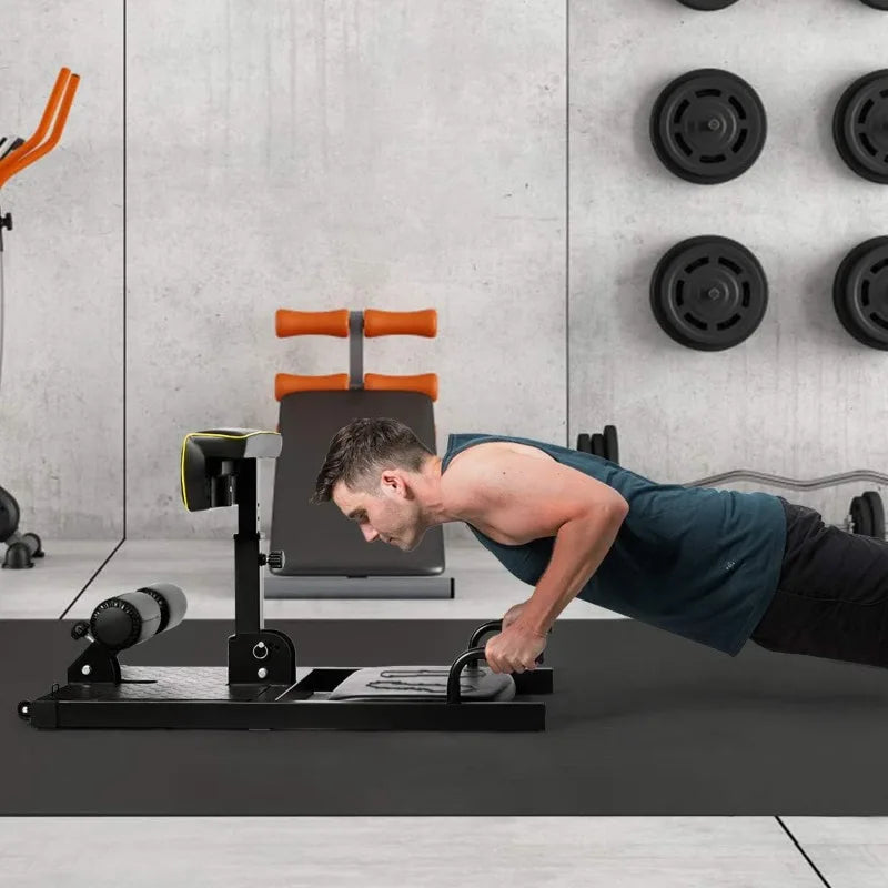 Deep Squat Machine, 8-in-1Core Workout Training Sit Up & Push Up Leg Exerciser.