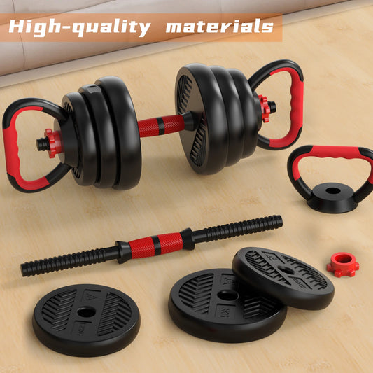 4-in-1 Adjustable Weight Dumbbell Set