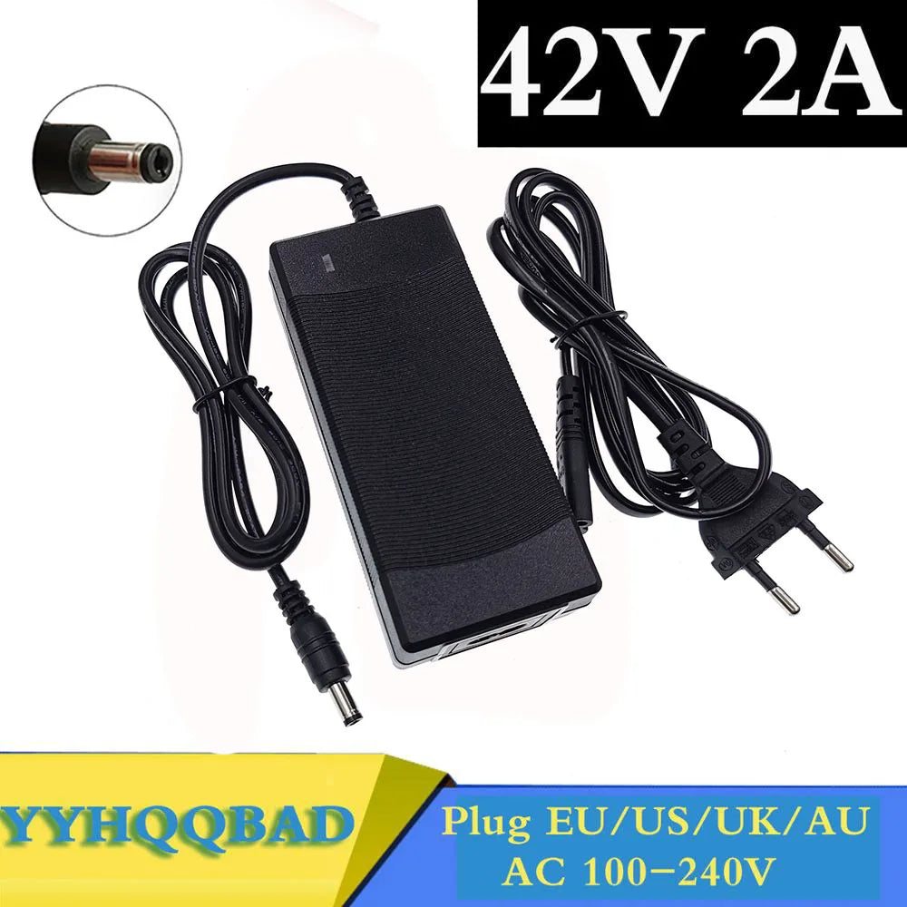 36V 2A battery charger Output 42V 2A  Input 100-240 VAC Lithium Li-ion