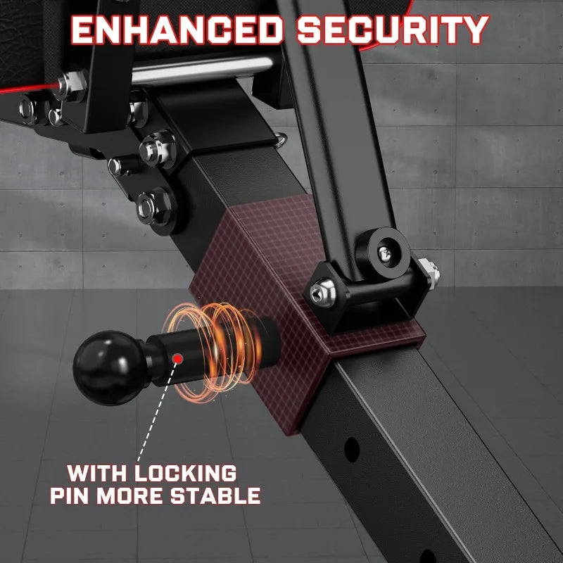 Workout Bench Press for Home Gym, Foldable Incline Decline Sit up