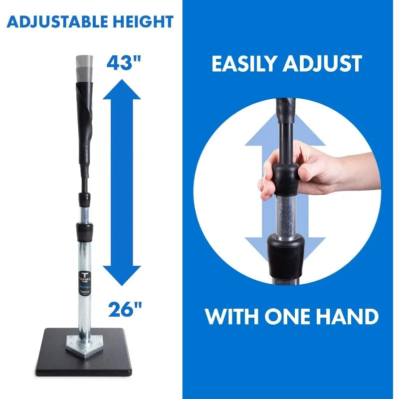 Professional Baseball, Softball Adult Batting Tee.
