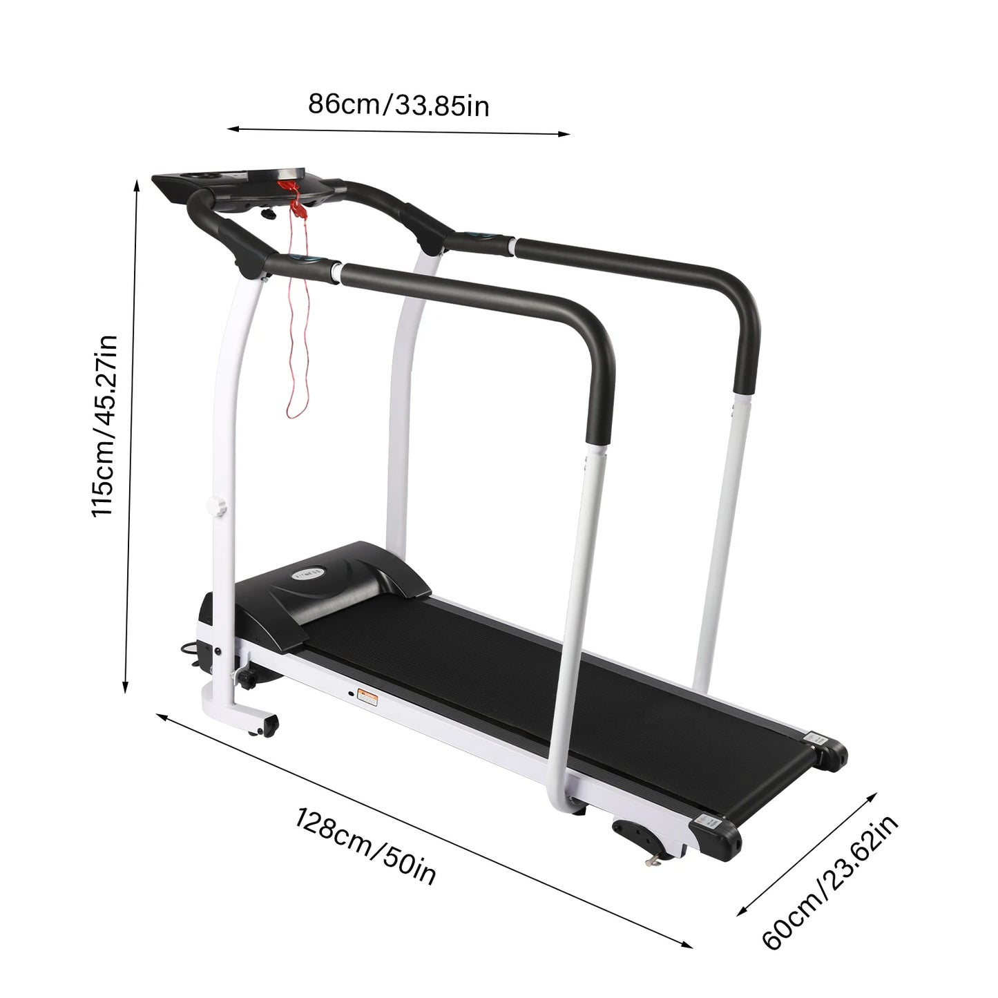 Treadmill Walking Running Machine Fitness Low Speed for Elderly Home Electric Rehabilitation