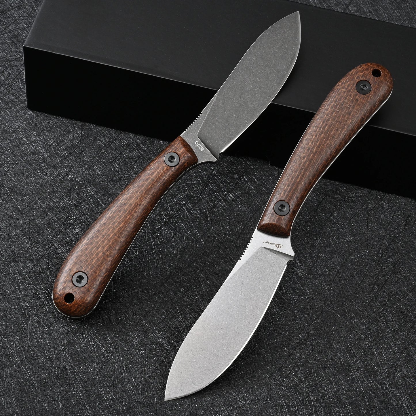 DC53 Steel Camping Fixed Blade Outdoor Survival Knife Hunting Tactical Self Defense