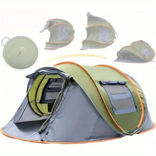 4-Person Easy Pop Up Tent with 2 Doors Waterproof