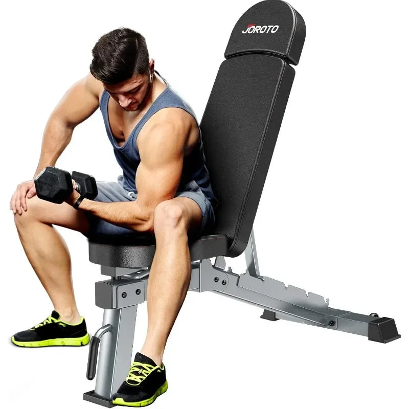 Adjustable Workout Bench Press, Foldable Strength Training
