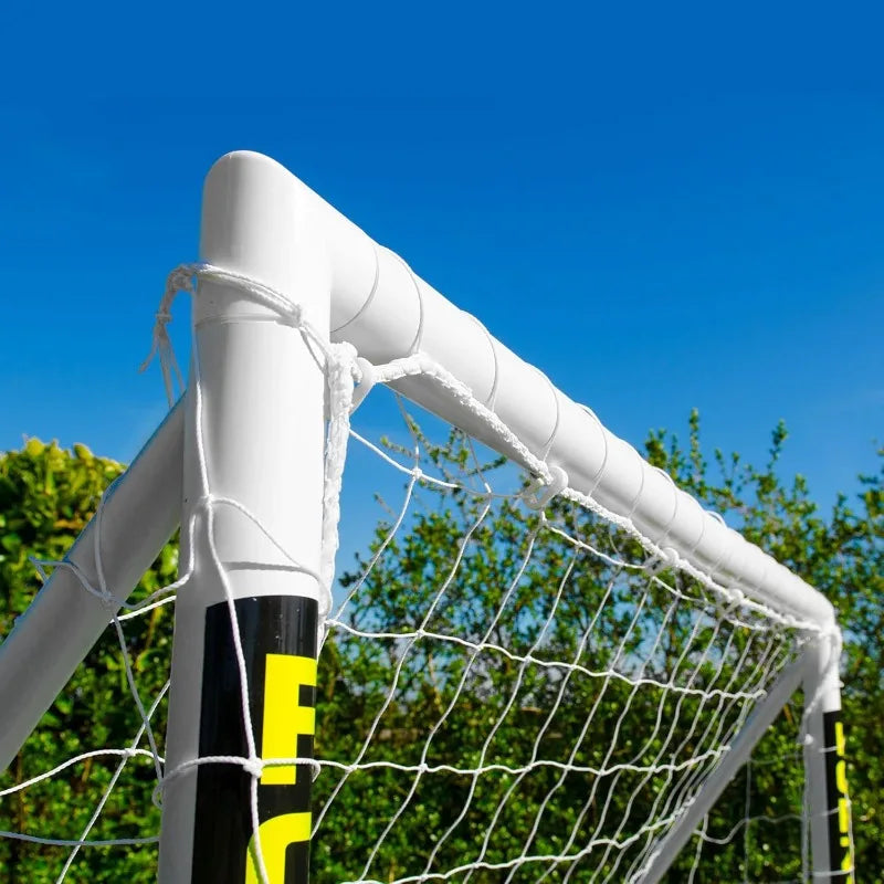 Soccer Goal [10ft x 6.5ft] | Unbreakable Weatherproof, Includes Optional Soccer Ball,
