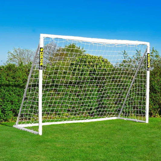 Soccer Goal [10ft x 6.5ft] | Unbreakable Weatherproof, Includes Optional Soccer Ball,