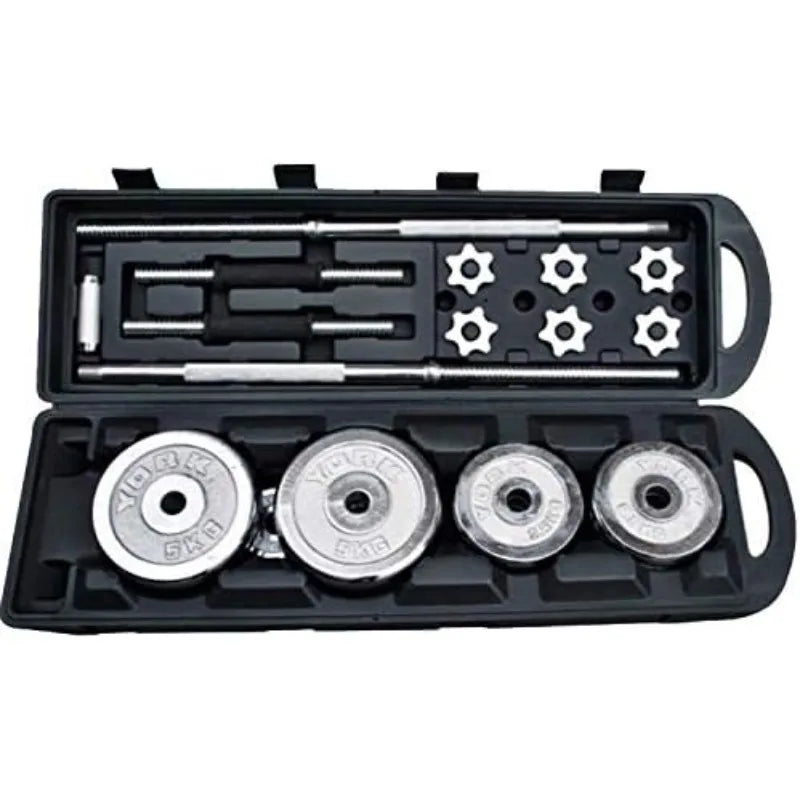 Cast Iron Adjustable Dumbbell Barbell Set.