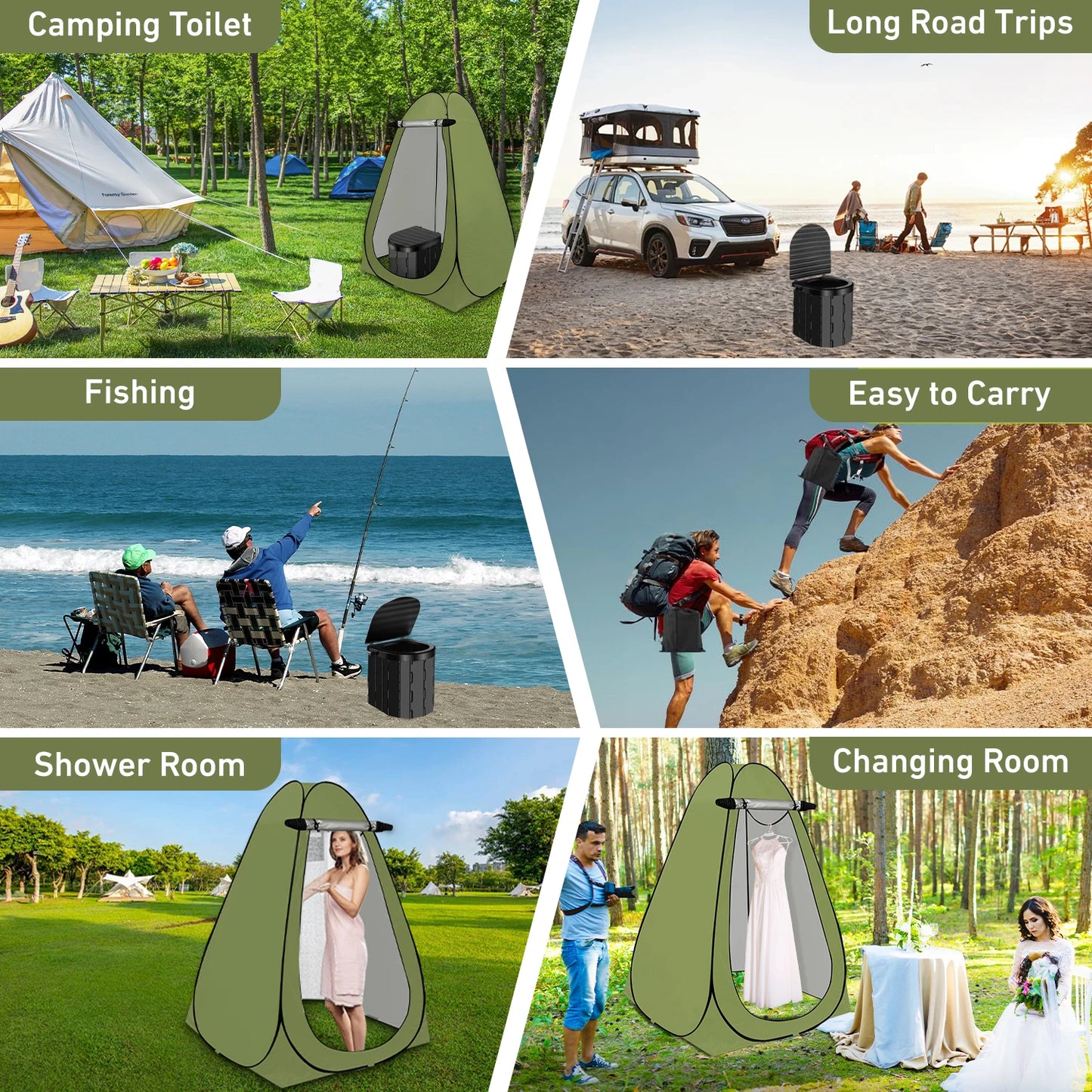 Privacy Tent Large Portable Toilet Potty, Outdoor Camping Shower, Changing Room
