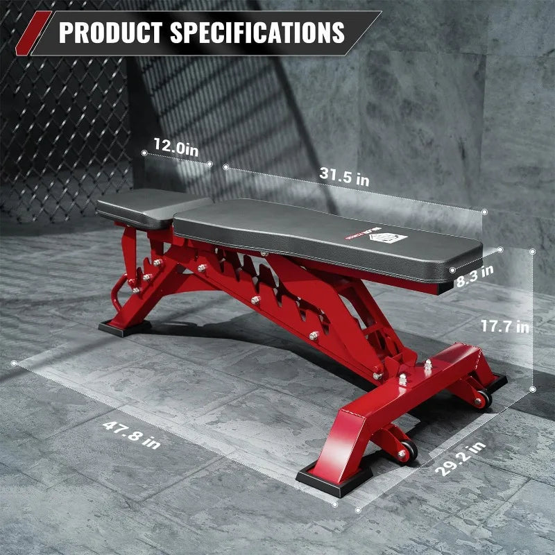 Major Fitness Weight Bench Press and 32 Adjustable Positions Strength Training