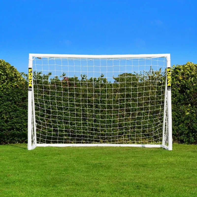 Soccer Goal [10ft x 6.5ft] | Unbreakable Weatherproof, Includes Optional Soccer Ball,