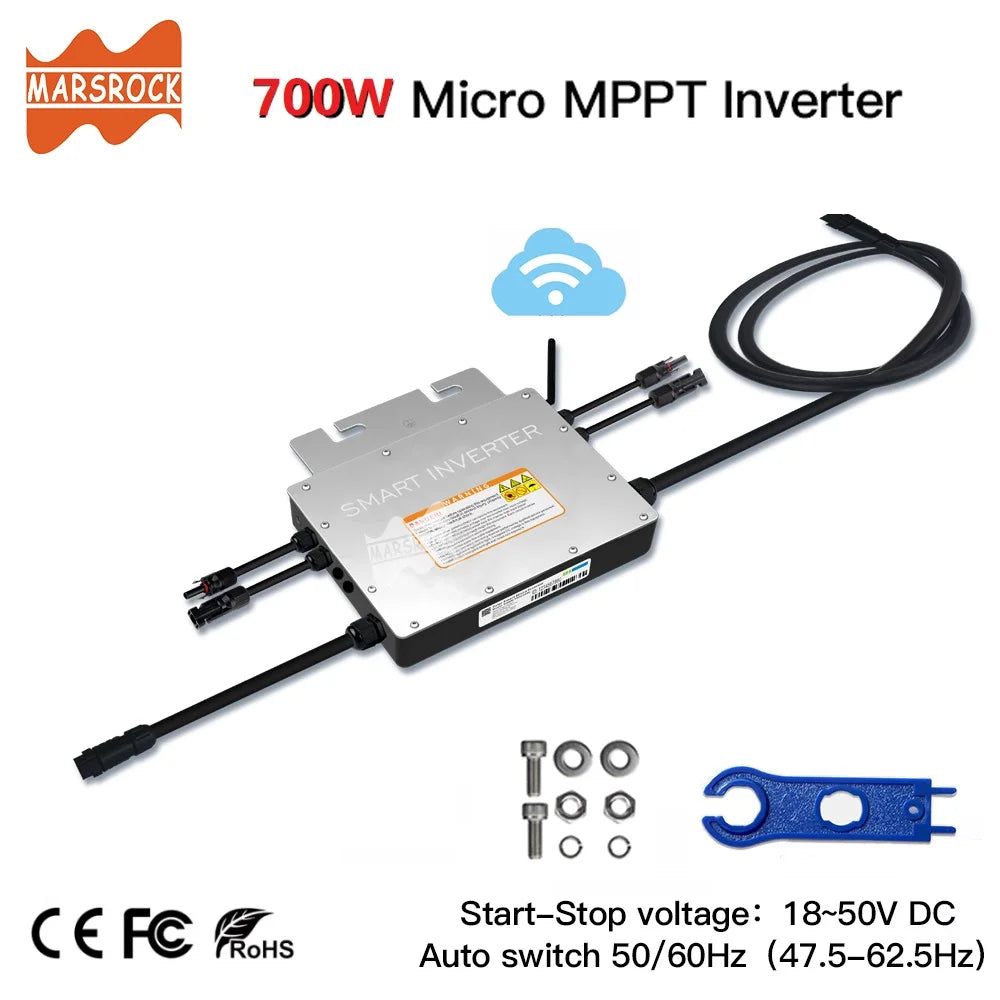 700W Portable Solar Grid Tie Smart Micro Inverter