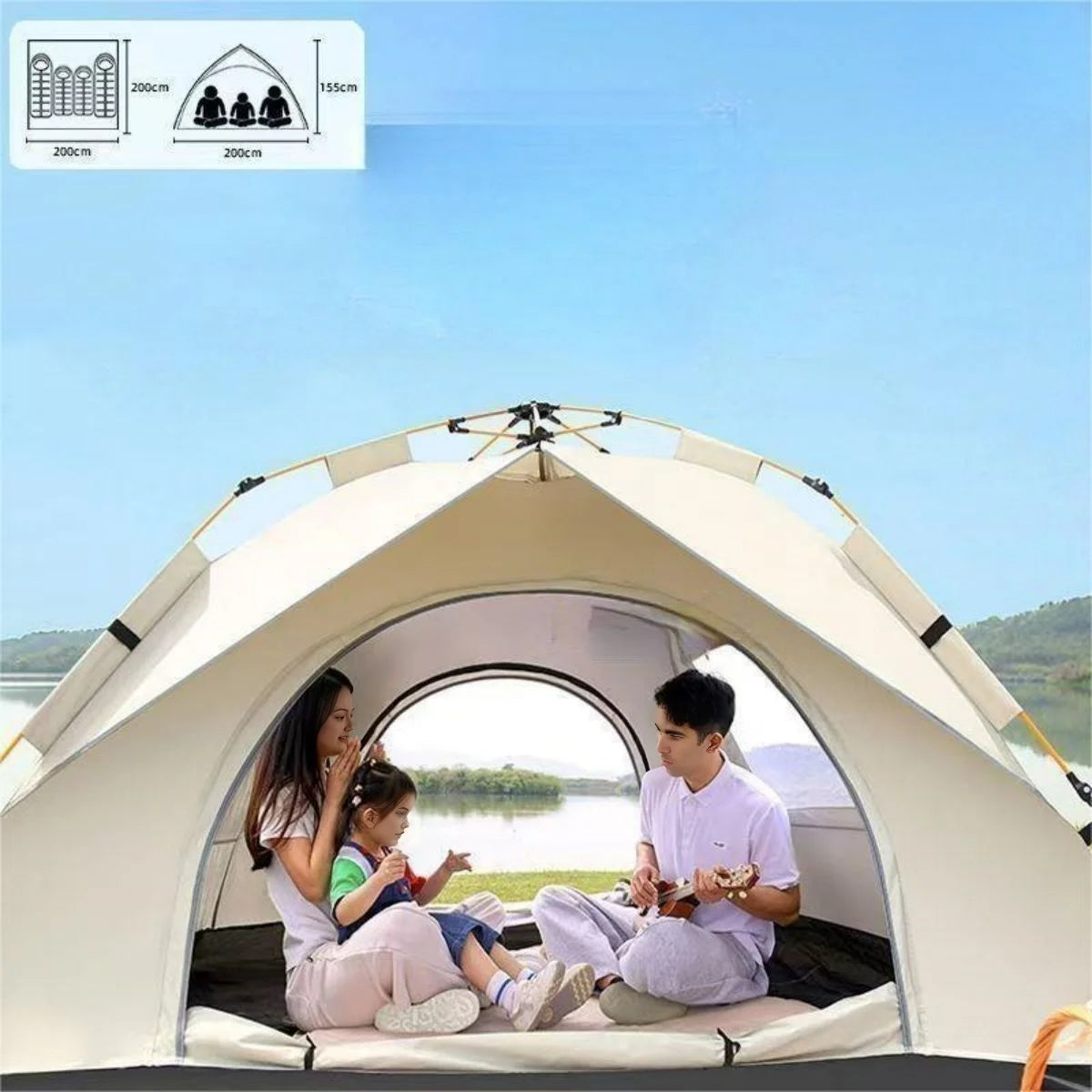 Open Tent Two doors and two windows