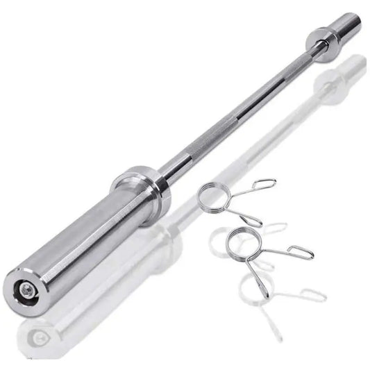 Barbell Bar for 2 Olympic Plates, Home Gym Weightlifting