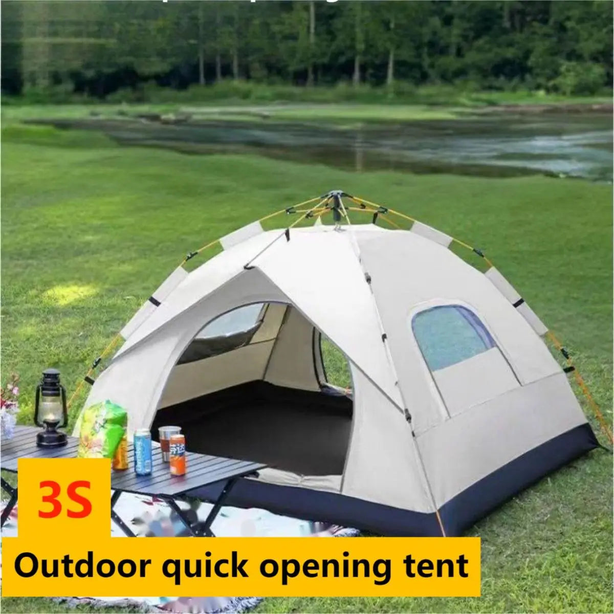 Open Tent Two doors and two windows