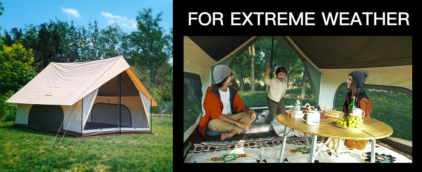 Camping Mesh Tent Function 2-in-1 Double Story House Huge Interior Space