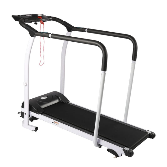 Home Treadmill, Adjustable Slopes, Anti-Slip Running Belt, 220lbs Capacity.