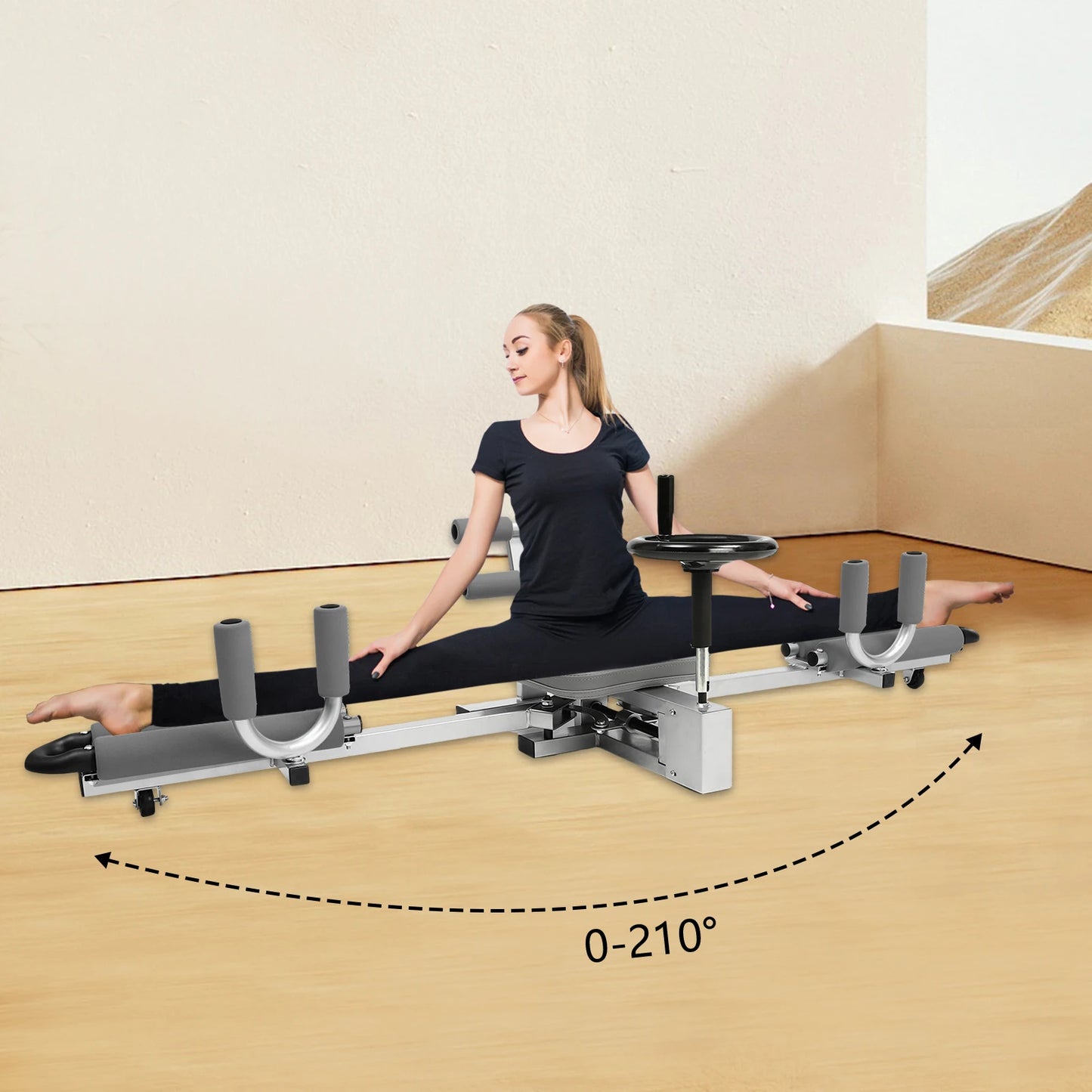 Leg Stretcher Pressing Stretching Machine Adjustable Length, for Dance Exercise Sports Yoga Ballet