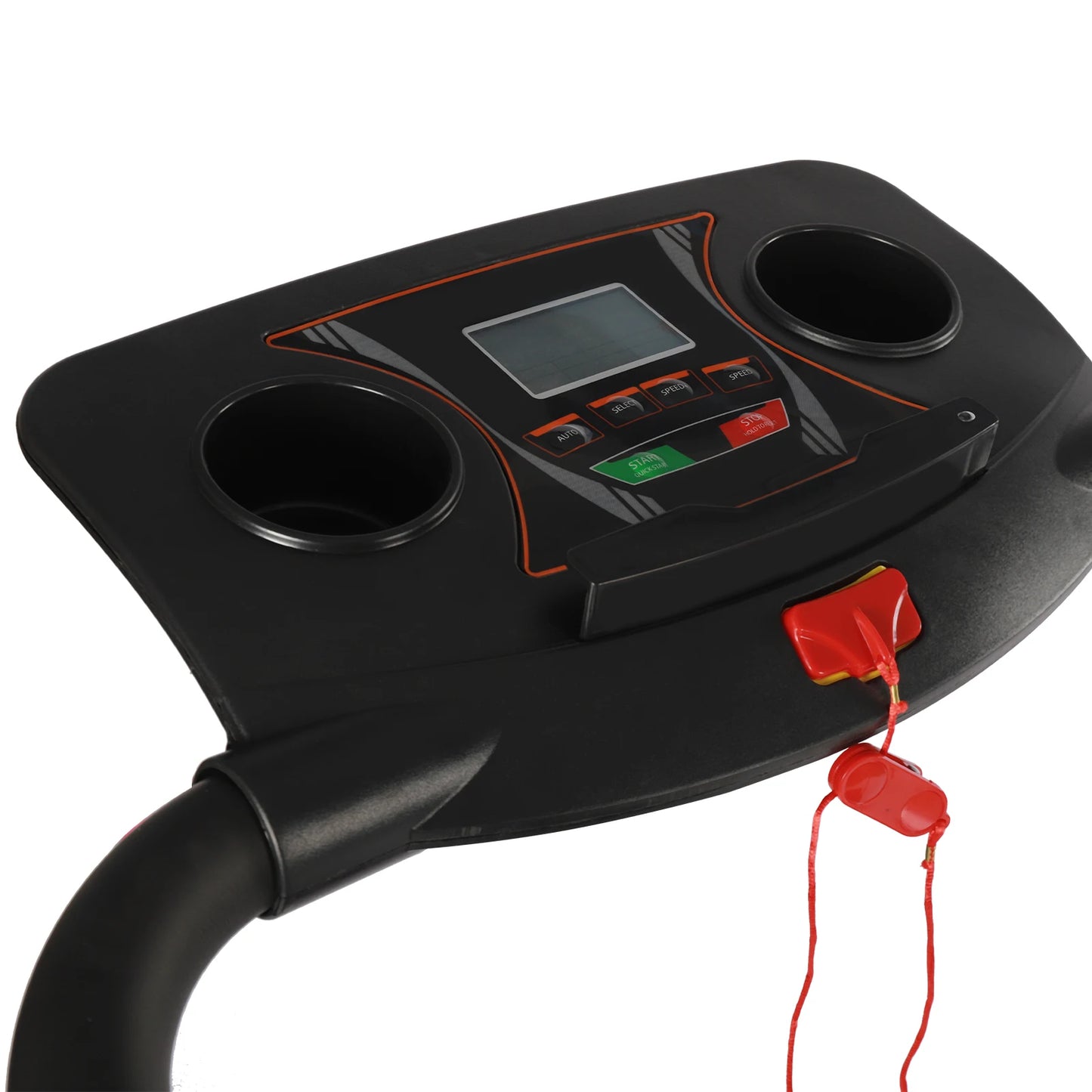 Home Treadmill, Adjustable Slopes, Anti-Slip Running Belt, 220lbs Capacity.