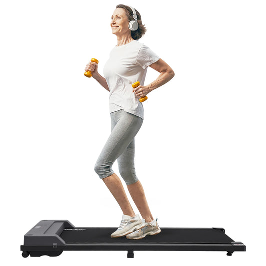 Ultra Slim Foldable Smart Fold Portable Safety Non Holder Gym and Running Device Treadmill Walking Pad