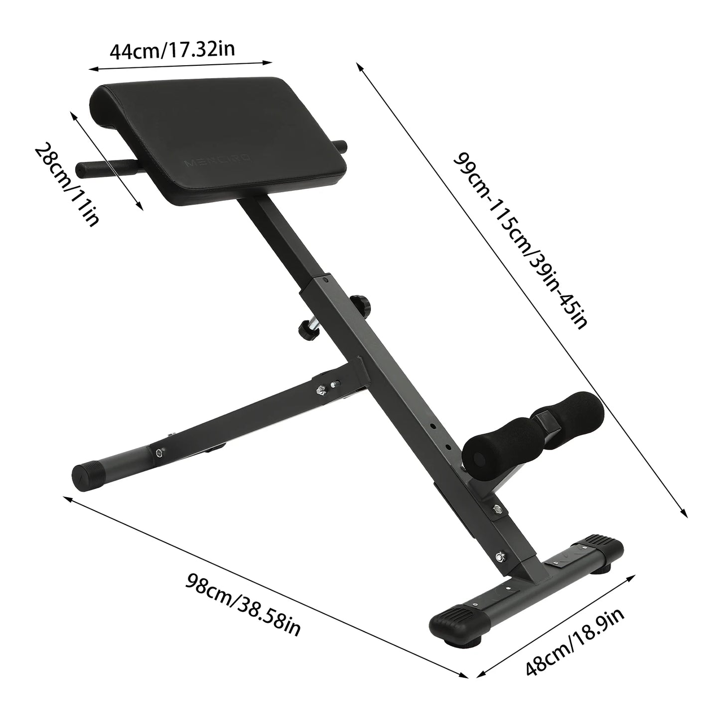 White Versatile Roman Stool Fitness Bench t for Core Strength, Abs & Back Muscle