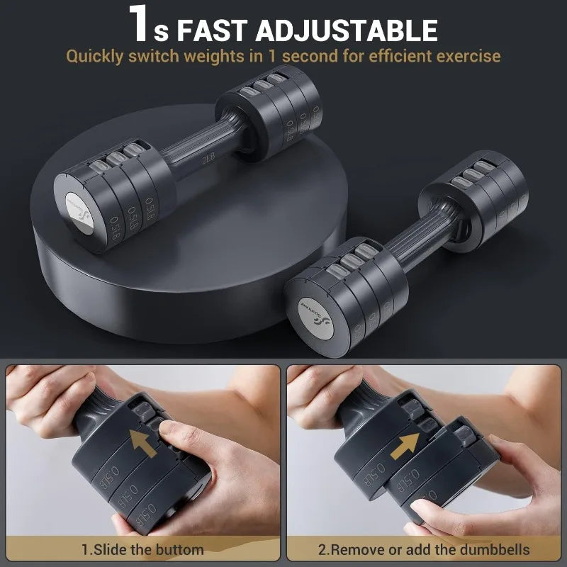 Adjustable Dumbbells Hand Weights Set.
